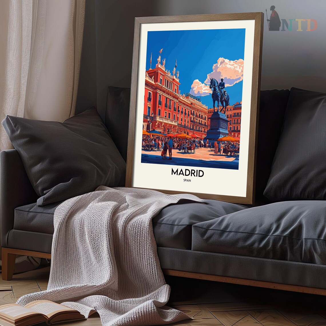Madrid Travel Poster, Spain City Wall Art - Image 3