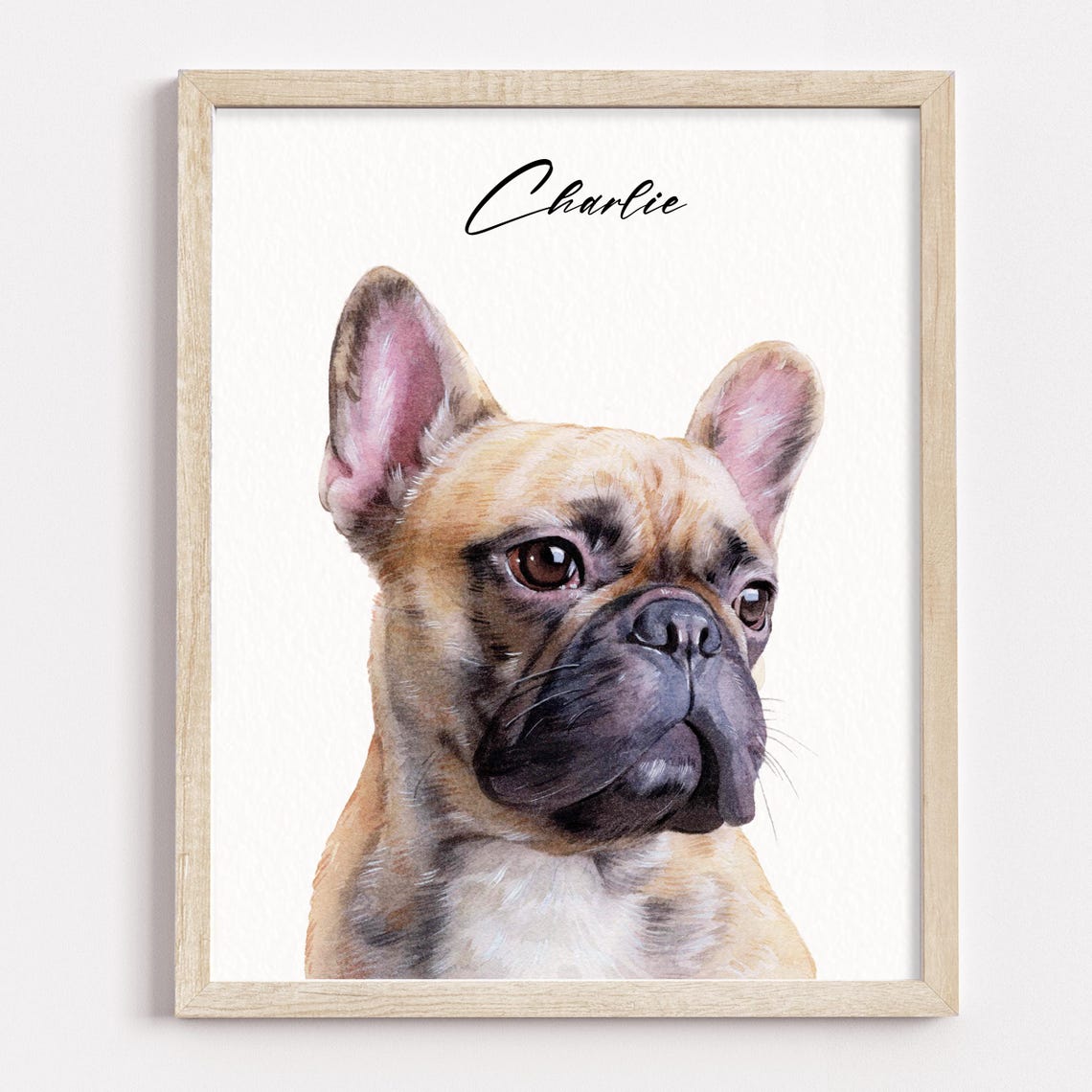 Custom Pet Portrait Watercolor Dog Painting Hand Painted From Photo Original Painting Pet Portrait Pet Memorial Gift Pet Loss