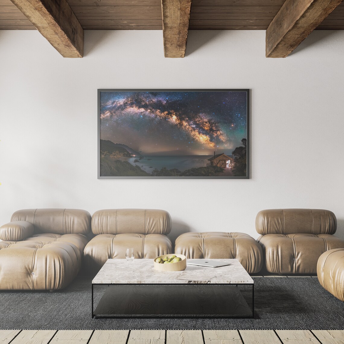 Celestial Milkyway Landscape Poster Print - Image 2