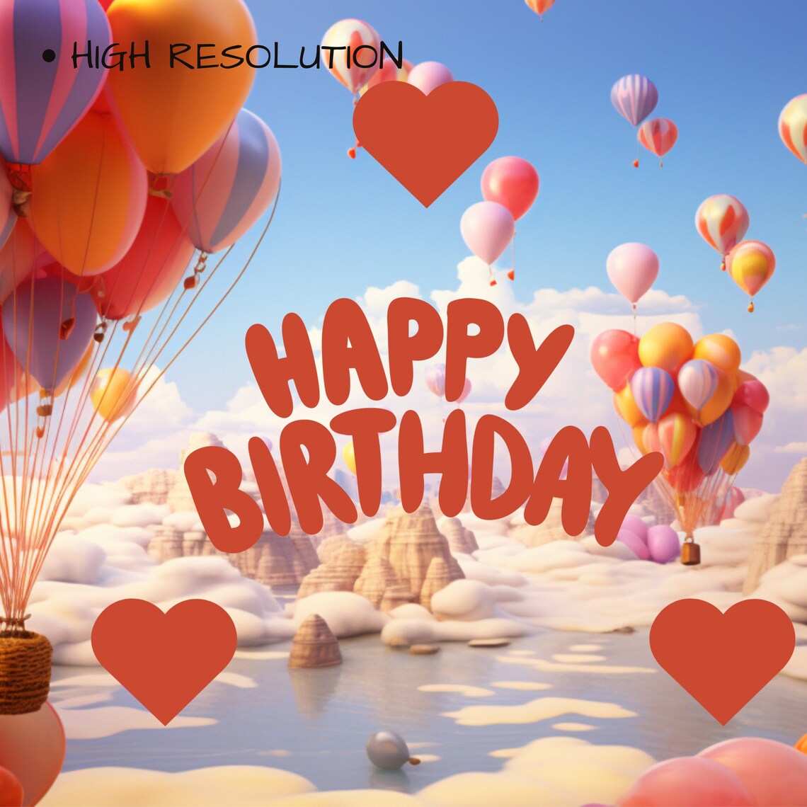 Frame Tv Art Birhday Happy Birthday Picture Frame Happy Party For Frames Celebration With Ballons - Image 3