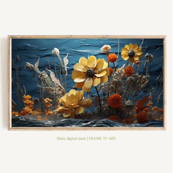 Van Gogh Inspired Floral Art For Frame Tv 4k Vibrant Home Decor Artistic Gift Frame Tv Art Spring 3d Frame