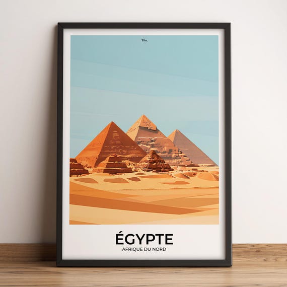 Egypt Poster Egypt Travel Poster Egypt Art Print Egypt Poster Egypt In North Africa Customizable Gift