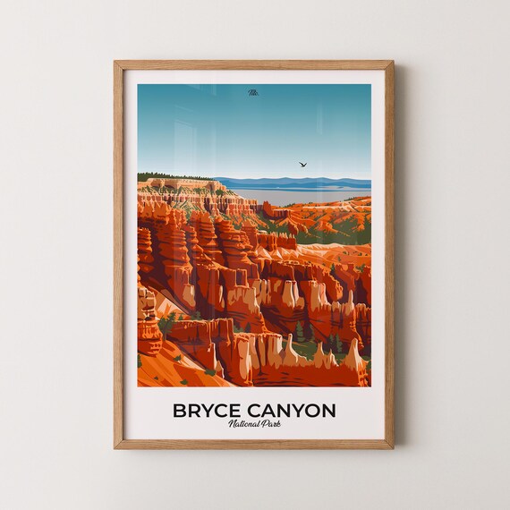Bryce Canyon National Park Red Rock Hoodoo Amphitheater Poster