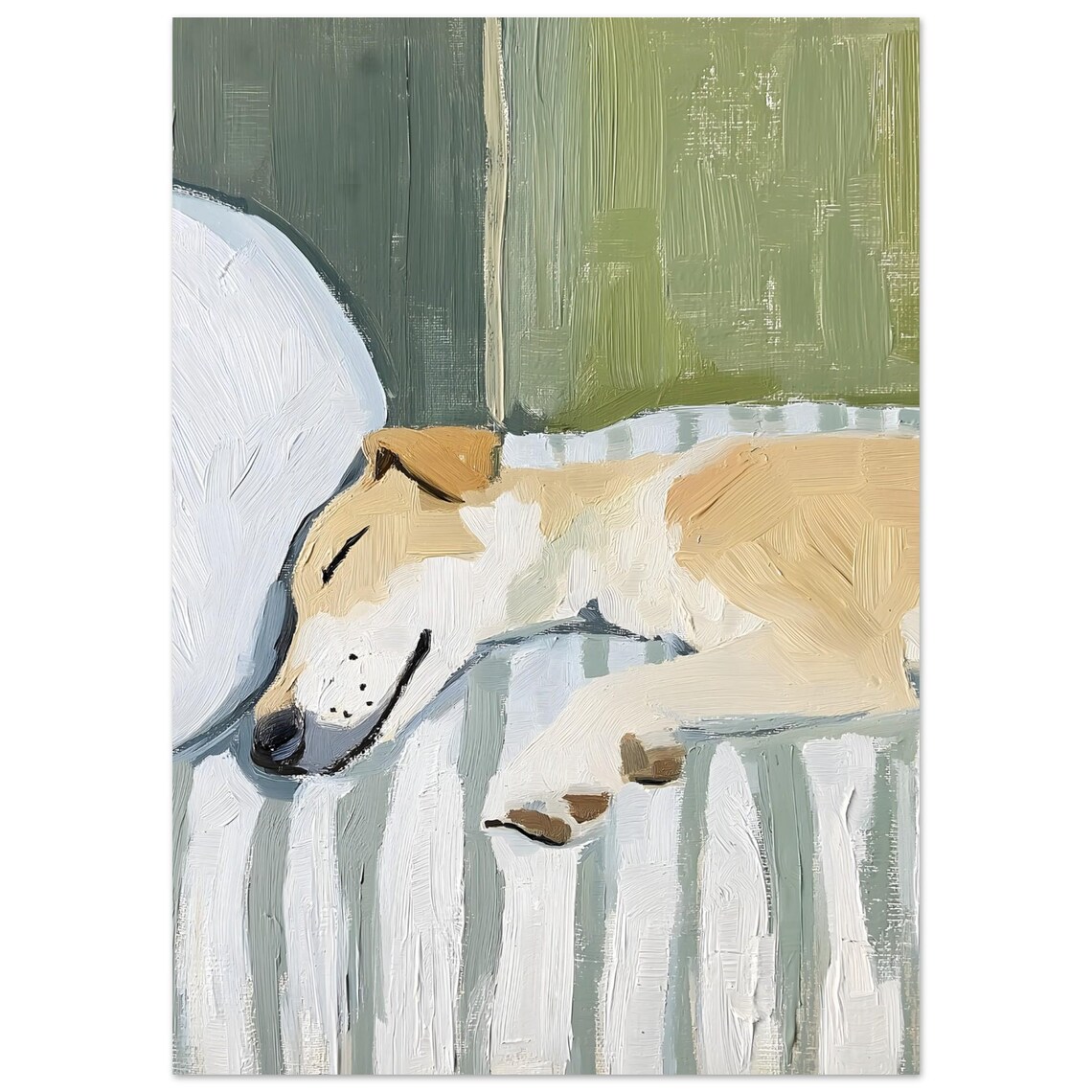 Whippet Wall Art Print, Elegant Dog Decor