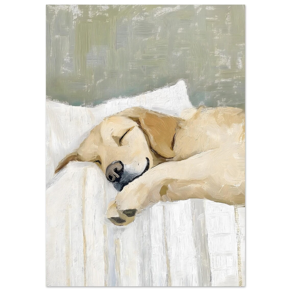Golden Retriever Elegant Dog Art Print, Home Decor