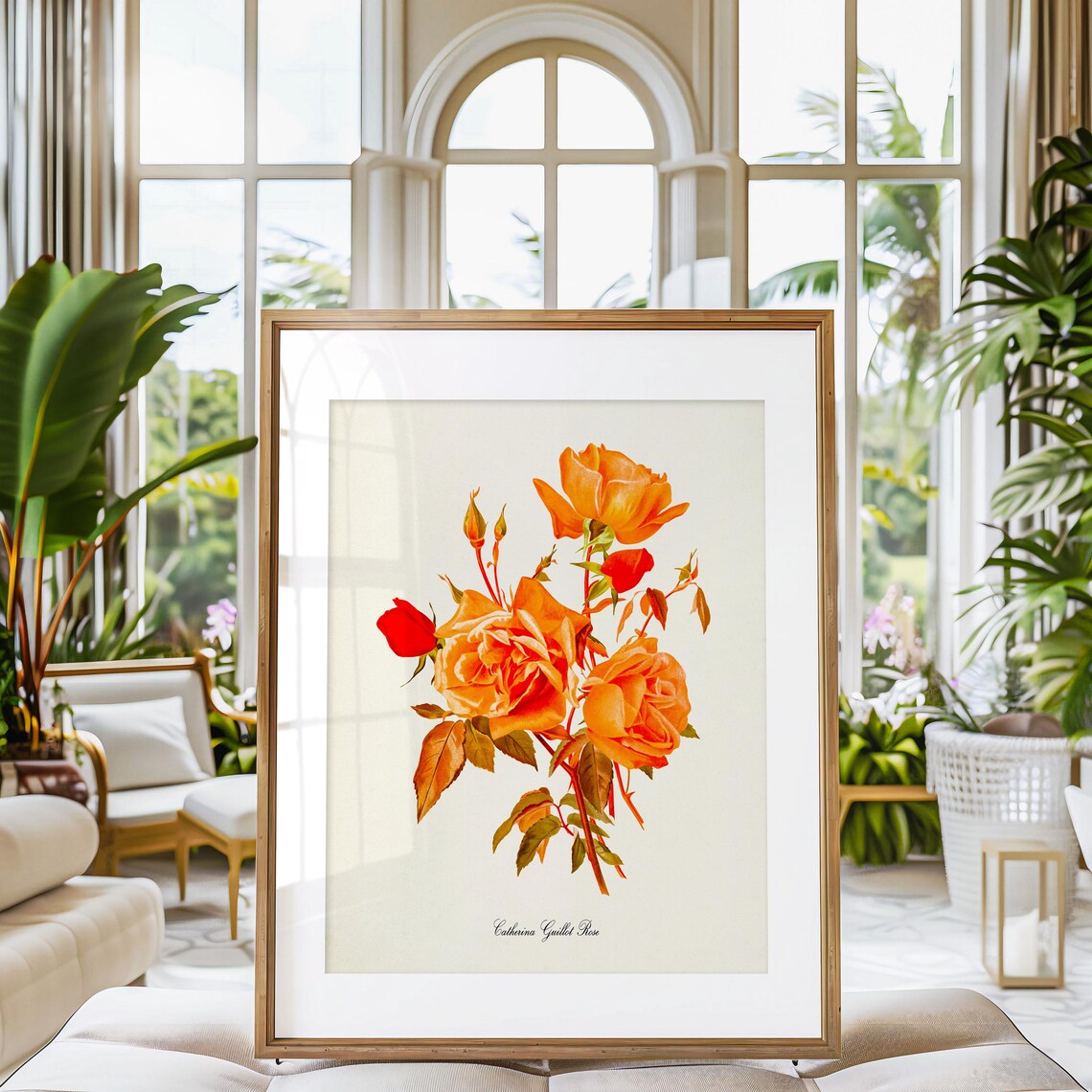 Catherina Guillot Rose Flower Botanical Art Print - Image 3