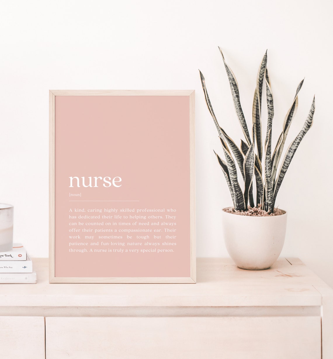 Nurse Definition Wall Art, Gift for Coworker - Image 2