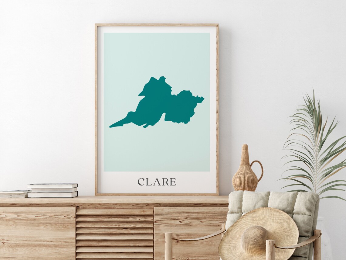 County Clare Ireland Map, Irish Abroad Gift - Image 2