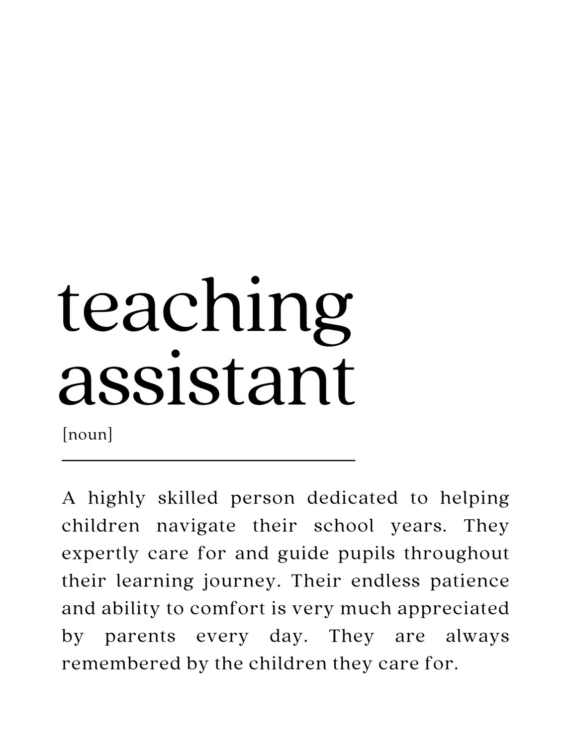Teaching Assistant Definition, Appreciation Gift - Image 2