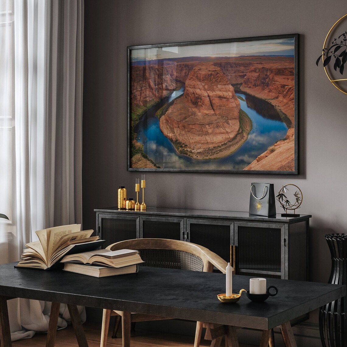 Horseshoe Bend Arizona Colorado River Meander Red Rock Canyon Poster - Image 3