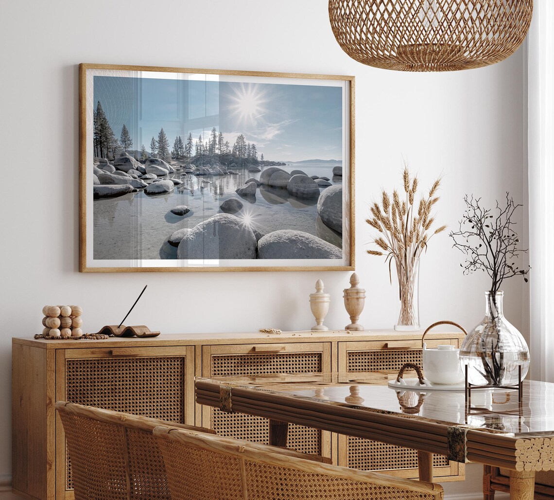 Lake Tahoe Beach Fine Art Photography, Scenic Art Print - Image 3