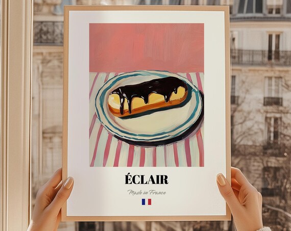Clair French Pastry Wall Art Menu Cards Recipe Journal Chef Print Dining Room