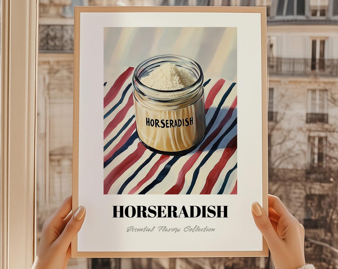 Horseradish Cream Jar Essential Flavors Pantry Kitchen Wall Art