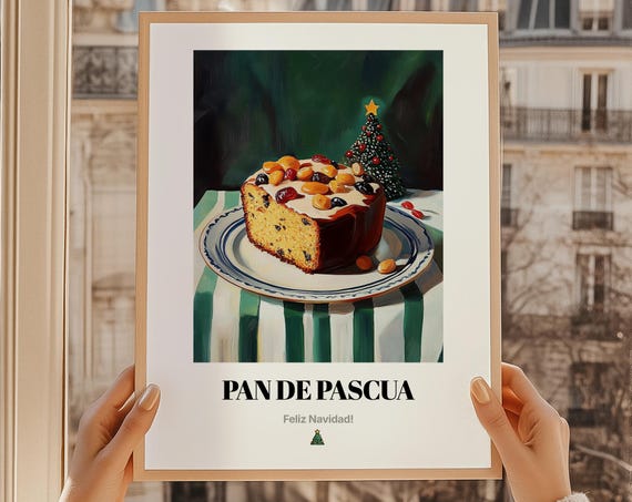 Pan De Pascua Chilean Christmas Fruit Cake Oil Painting Poster
