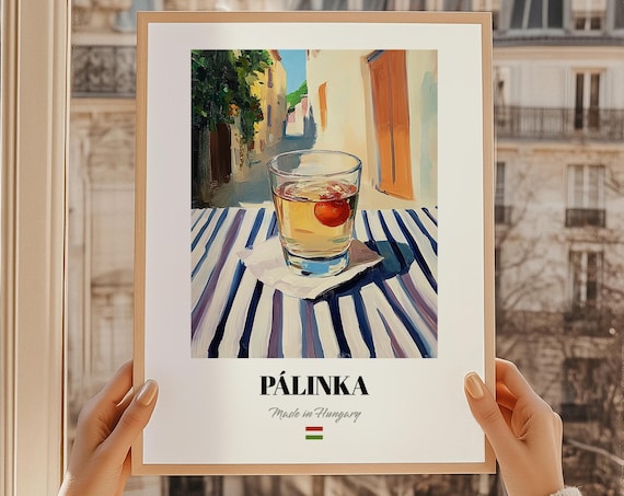 Plinka Hungarian Spirit Travel Poster, Dining Room