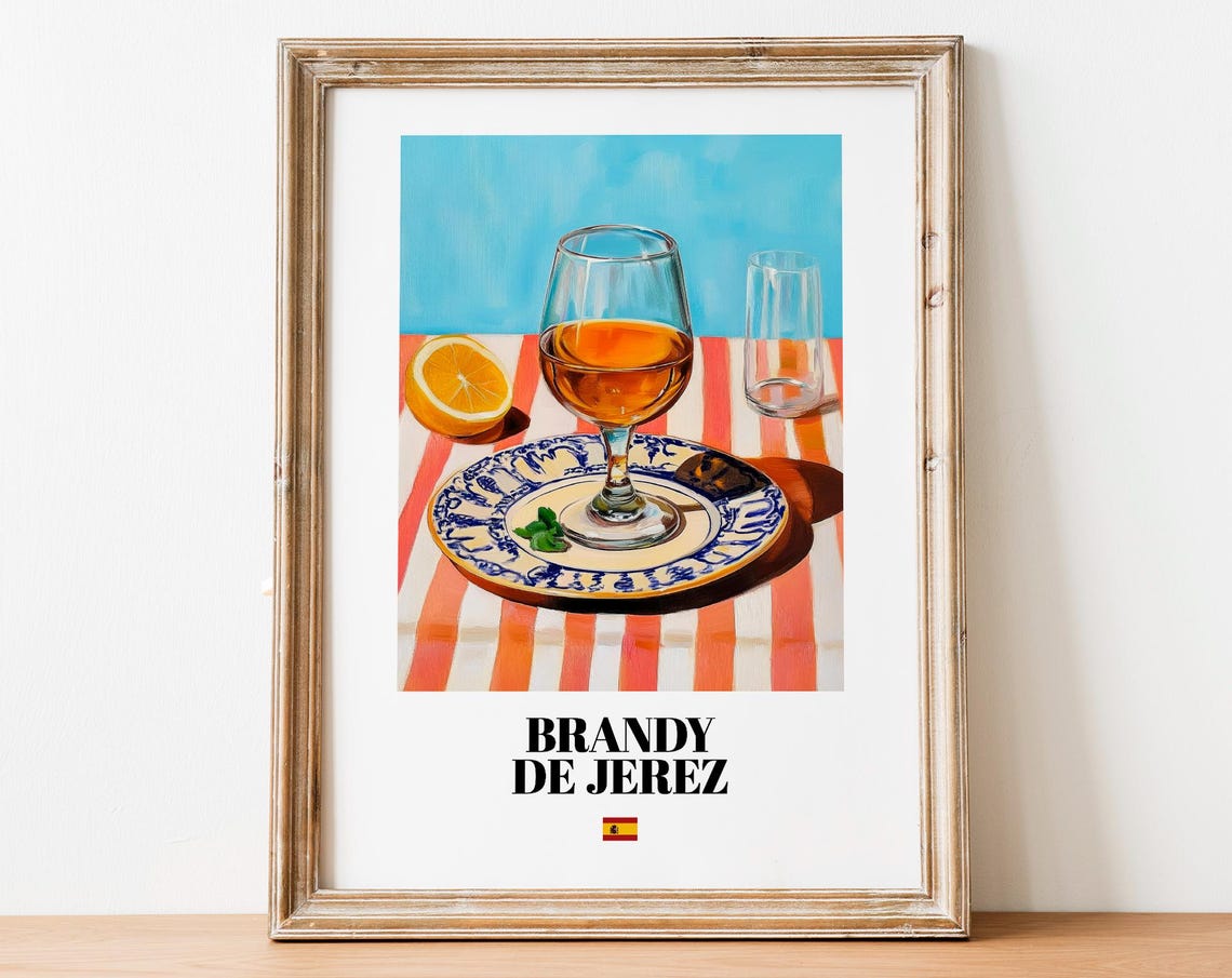 Brandy De Jerez Vintage Spirits Poster