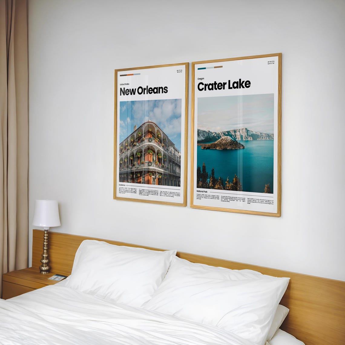 Crater Lake Travel Poster Crater Lake Poster Crater Lake Photo Poster Crater Lake Art Print National Park Usa Poster Travel Gift - Image 2