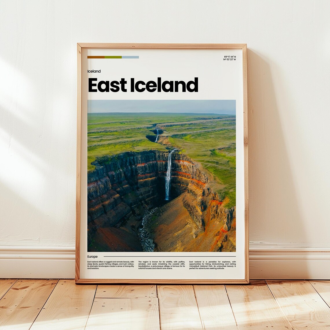 East Iceland Poster Print Photo Wall Art Travel Gift