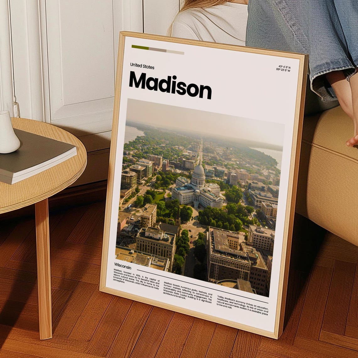 Madison Travel Poster Madison Poster Madison Photo Poster Madison Art Print Madison Art Usa Poster Usa Travel Poster Travel Gift - Image 3