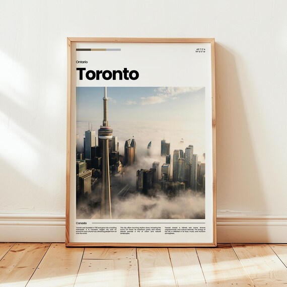Toronto Poster Print Photo Wall Art Canada Travel Gift