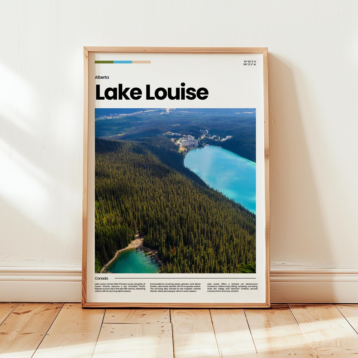 Lake Louise Poster Print Photo Wall Art Canada Travel Gift