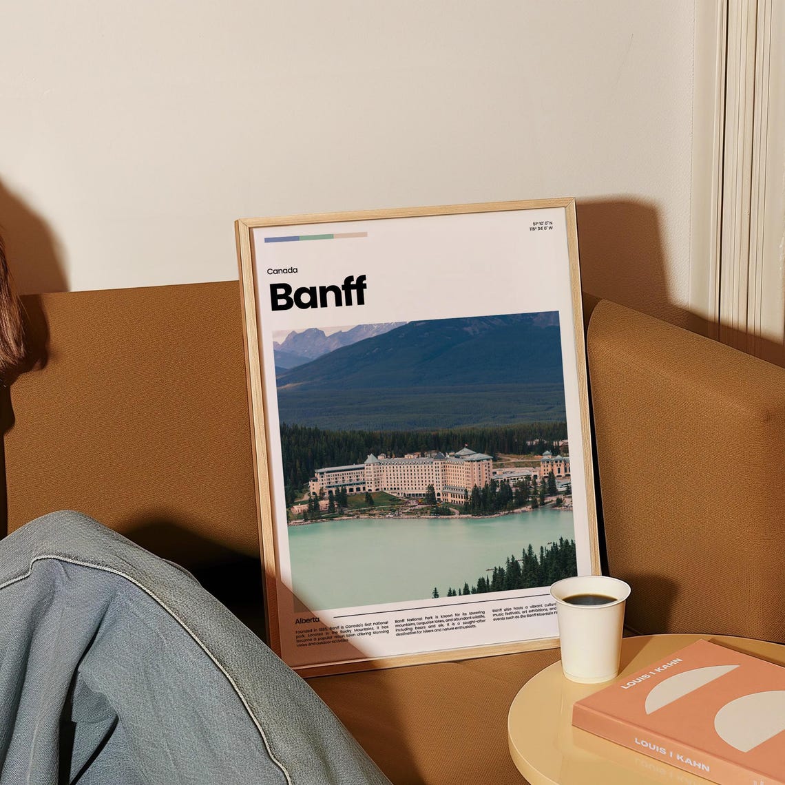 Banff Historic Hotel Turquoise Lake Rocky Mountains Travel Poster - Image 4