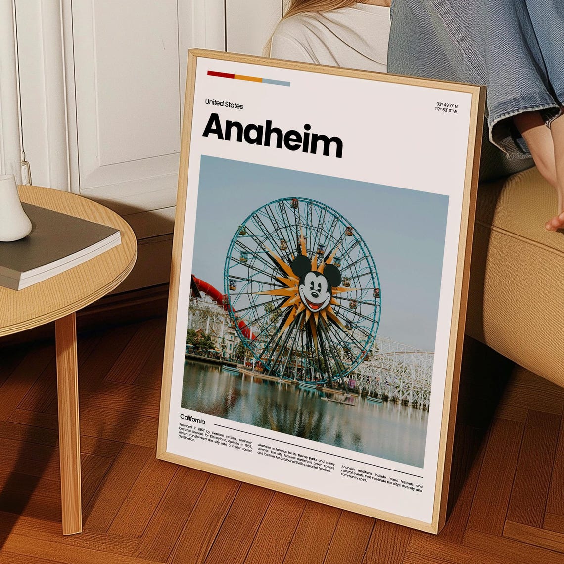 Anaheim Travel Poster Anaheim Poster Anaheim Photo Poster Anaheim Art Print Anaheim Art Usa Poster Usa Travel Poster Travel Gift - Image 3