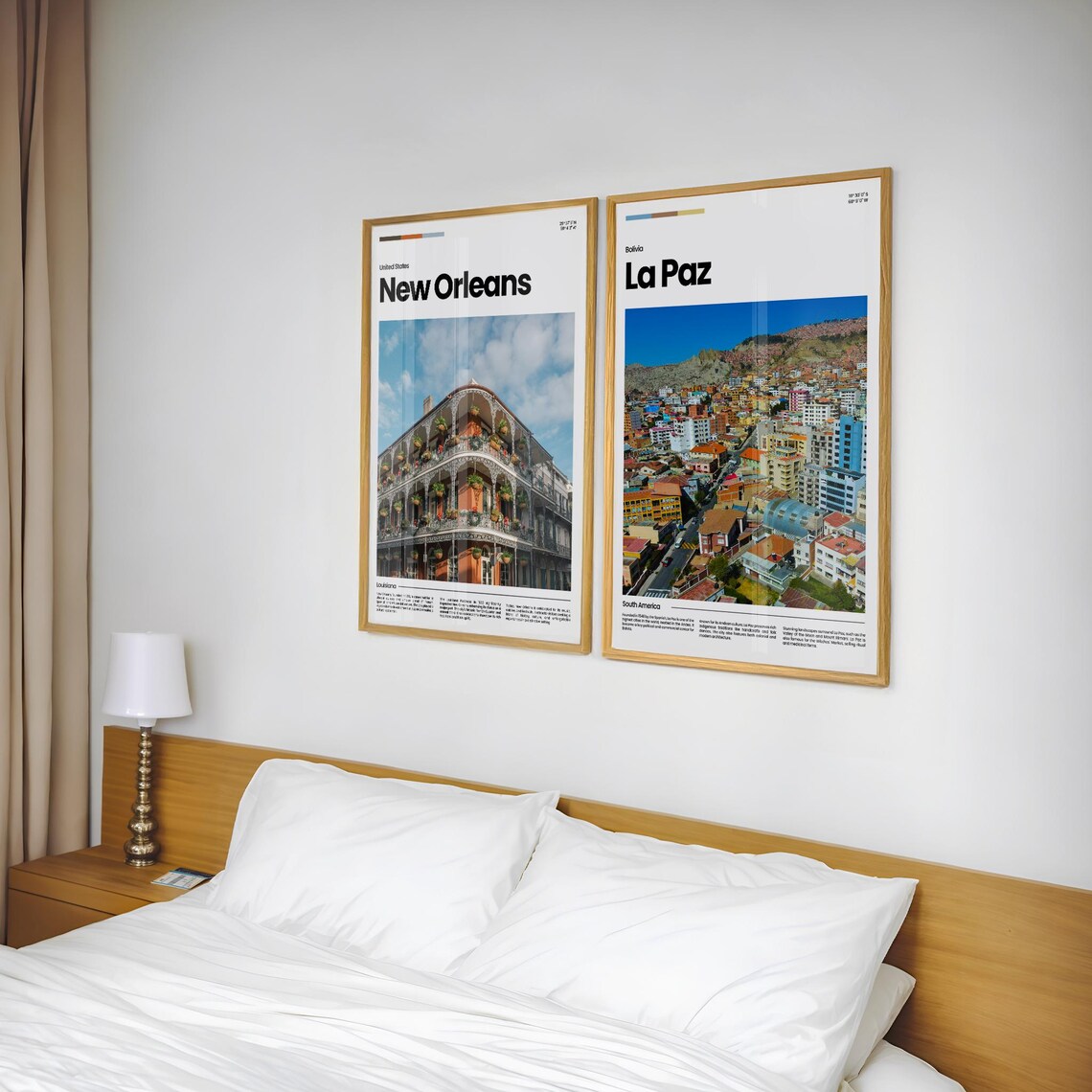 La Paz Bolivia Colorful Andean Cityscape Travel Photo Poster - Image 2