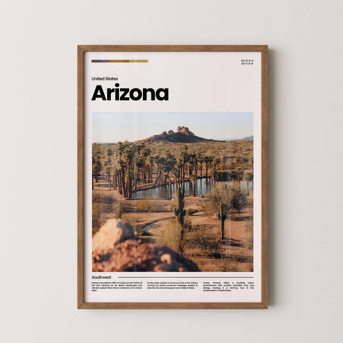 Arizona Travel Poster Arizona Poster Arizona Photo Poster Arizona Art Print Arizona Art Usa Poster Usa Travel Poster Travel Gift