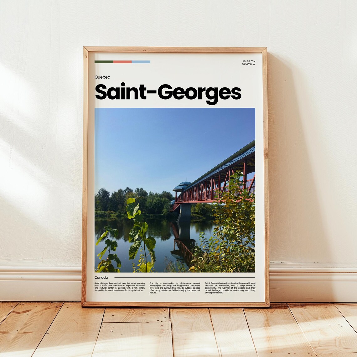 Saintgeorges Poster Print Photo Canada Travel Gift