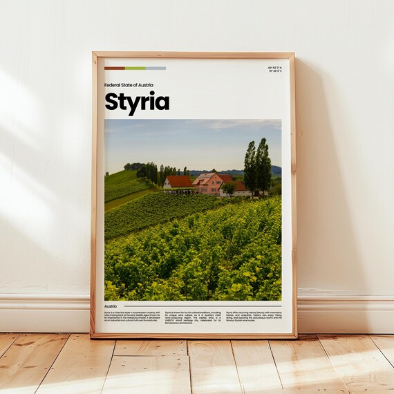 Styria Poster Print Photo Wall Art Austria Travel Gift
