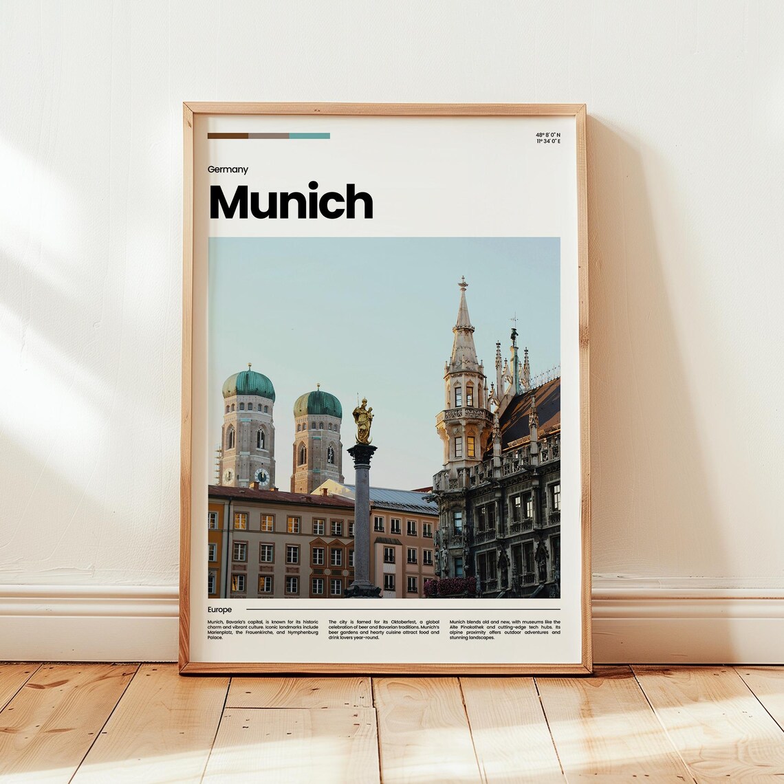 Munich Poster Print Photo Wall Art Germany Travel Gift