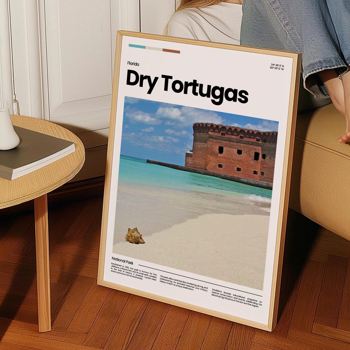 Dry Tortugas Travel Poster Dry Tortugas Poster Dry Tortugas Photo Poster Dry Tortugas Art Print Florida Print Usa Poster Travel Gift - Image 3