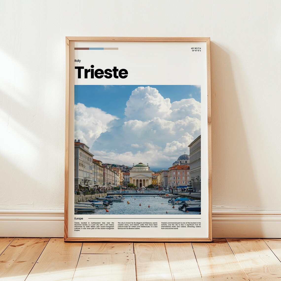 Trieste Poster Print Photo Wall Art Italy Travel Gift