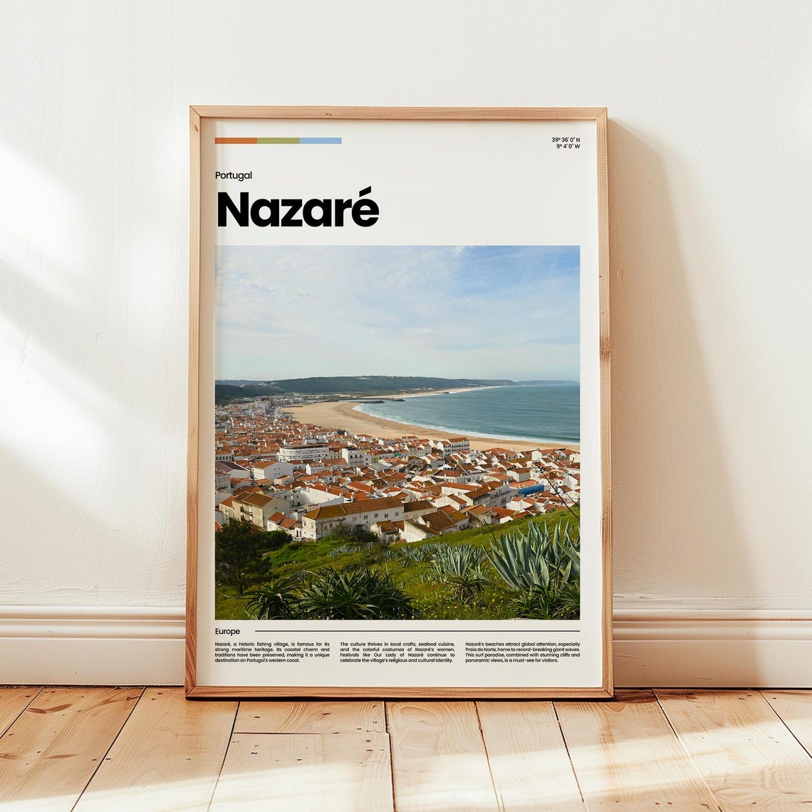 Nazare Poster Print Photo Wall Art Portugal Travel Gift
