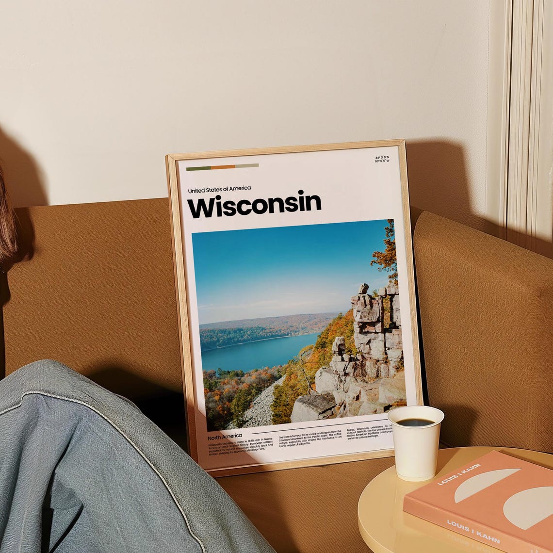 Wisconsin Travel Poster Wisconsin Poster Wisconsin Photo Poster Wisconsin Art Print Usa Poster Usa Travel Poster Travel Gift - Image 4