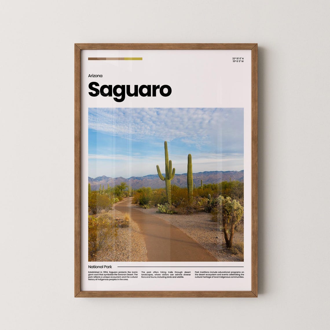 Saguaro Travel Poster Saguaro Poster Saguaro Photo Poster Saguaro Art Print Saguaro National Park Usa Travel Poster Travel Gift