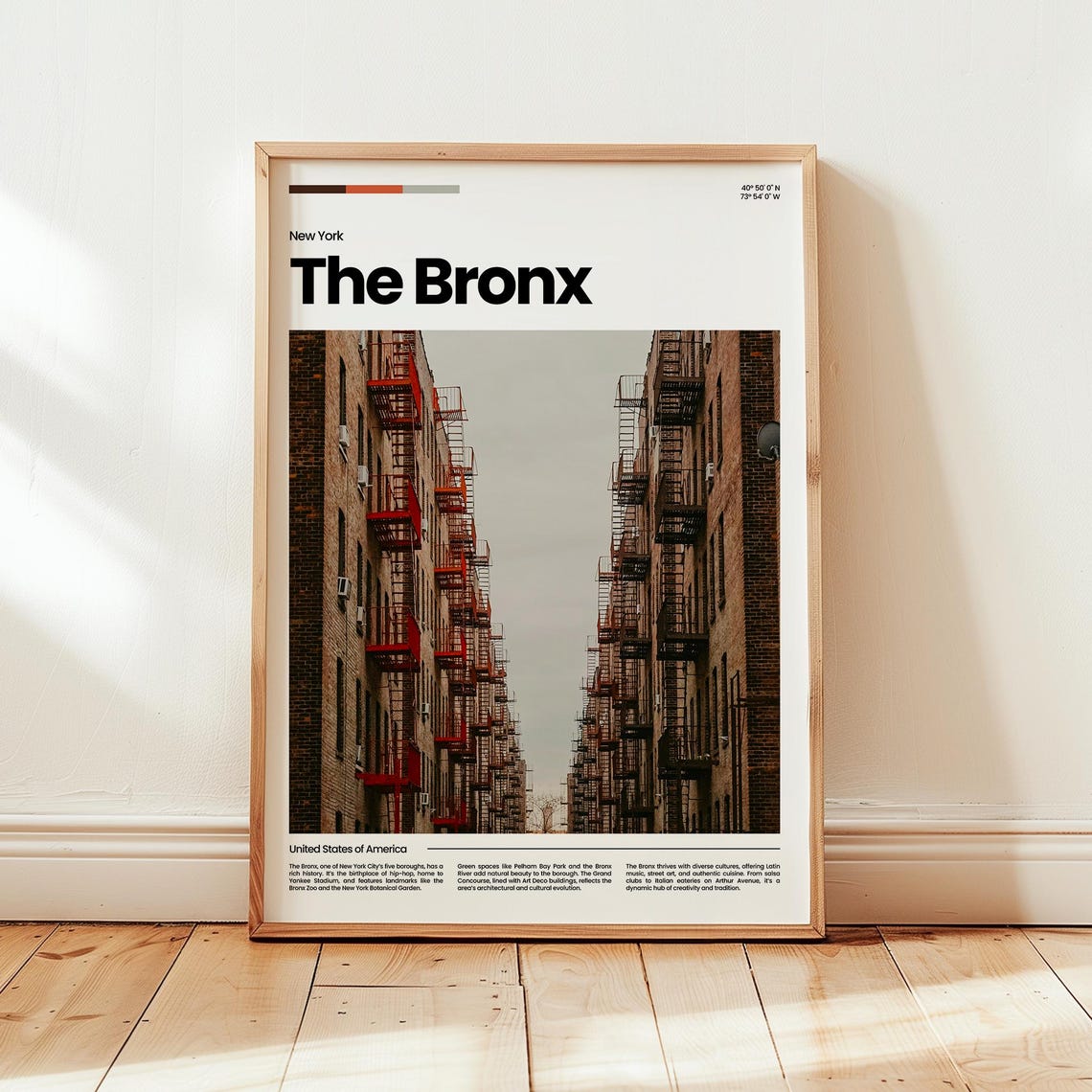 The Bronx Poster Print Photo Wall Art New York Travel Gift
