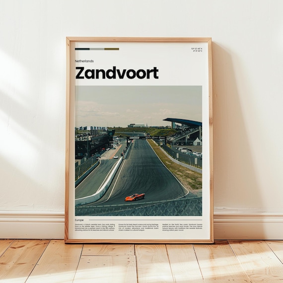 Zandvoort Netherlands Formula 1 Grand Prix Racetrack Travel Wall Art