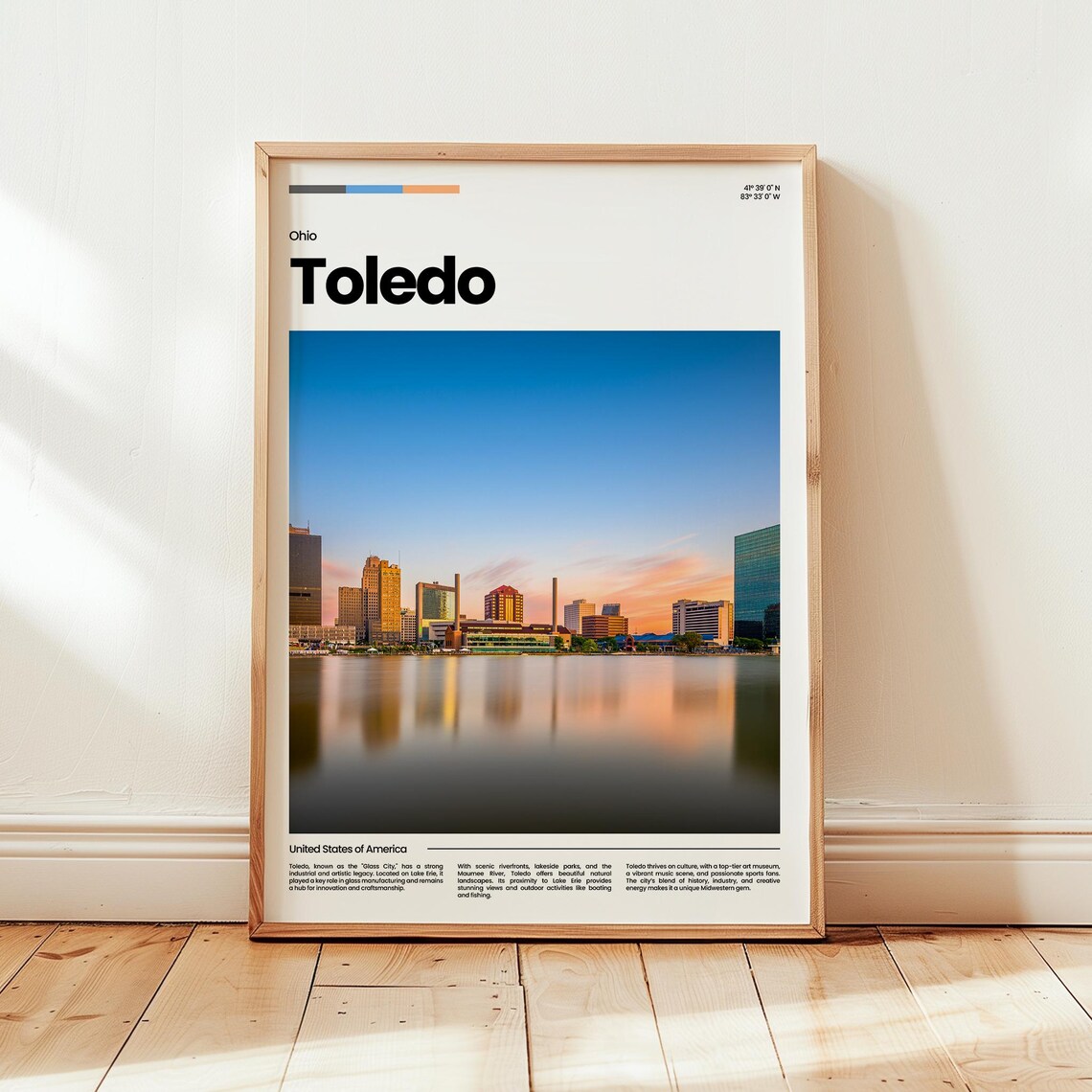 Toledo Poster Print Photo Wall Art Ohio Travel Gift
