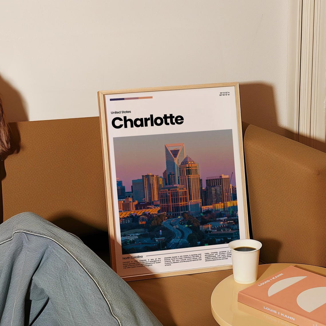Charlotte Travel Poster Charlotte Poster Charlotte Photo Poster Charlotte Art Print Usa Poster Usa Travel Poster Travel Gift - Image 4