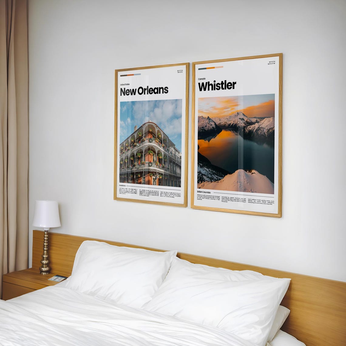 Whistler Sunset Snow Peaks Lake Reflection British Columbia Poster - Image 2