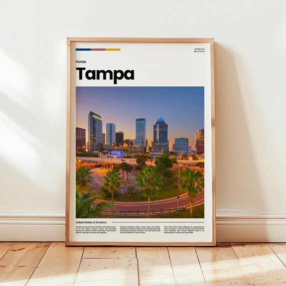 Tampa Poster Print Photo Wall Art Florida Travel Gift