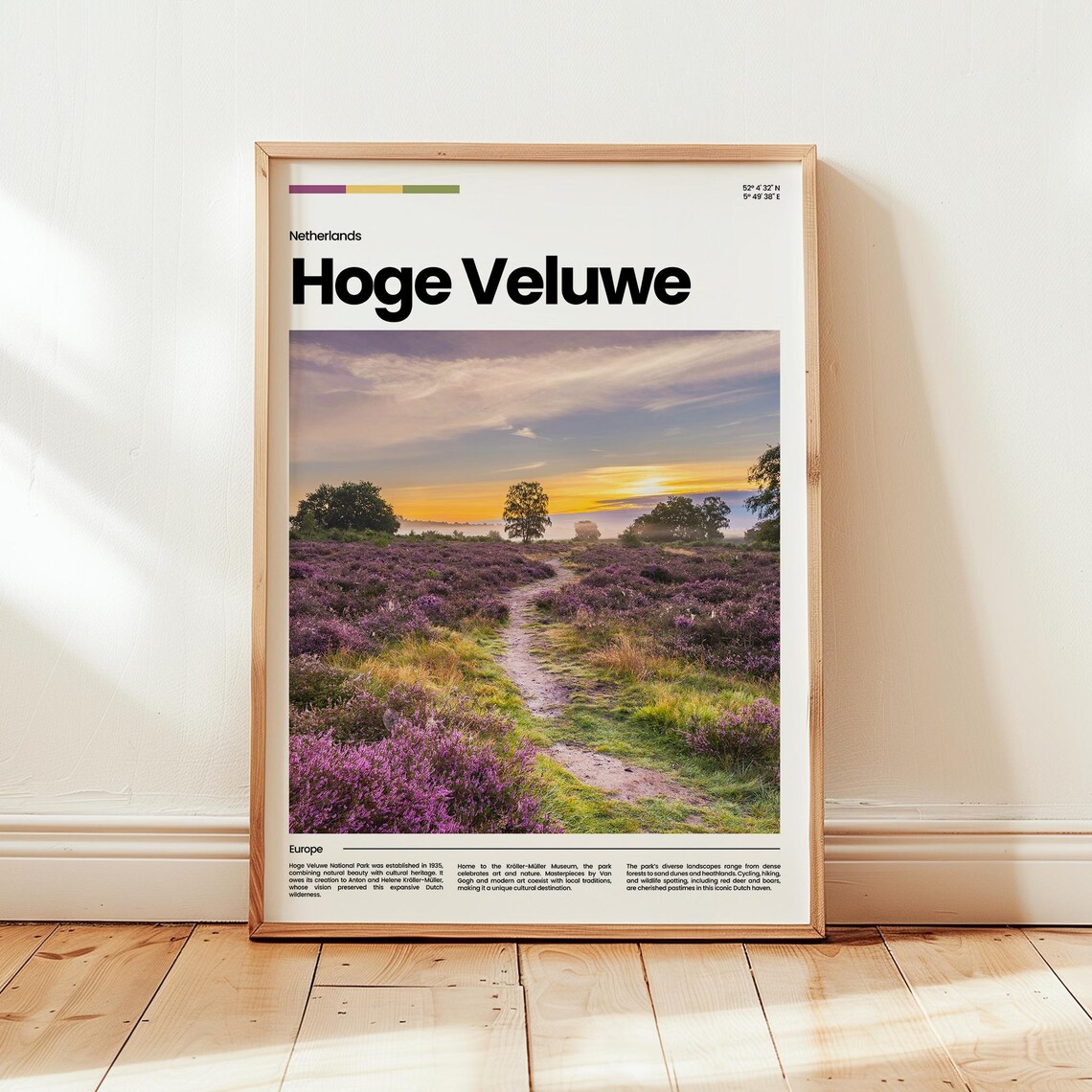 Hoge Veluwe Poster Print Photo Netherlands Travel Gift