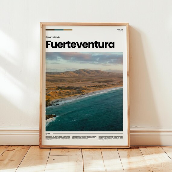 Fuerteventura Poster Print Photo Spain Travel Gift