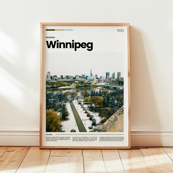 Winnipeg Poster Print Photo Wall Art Canada Travel Gift