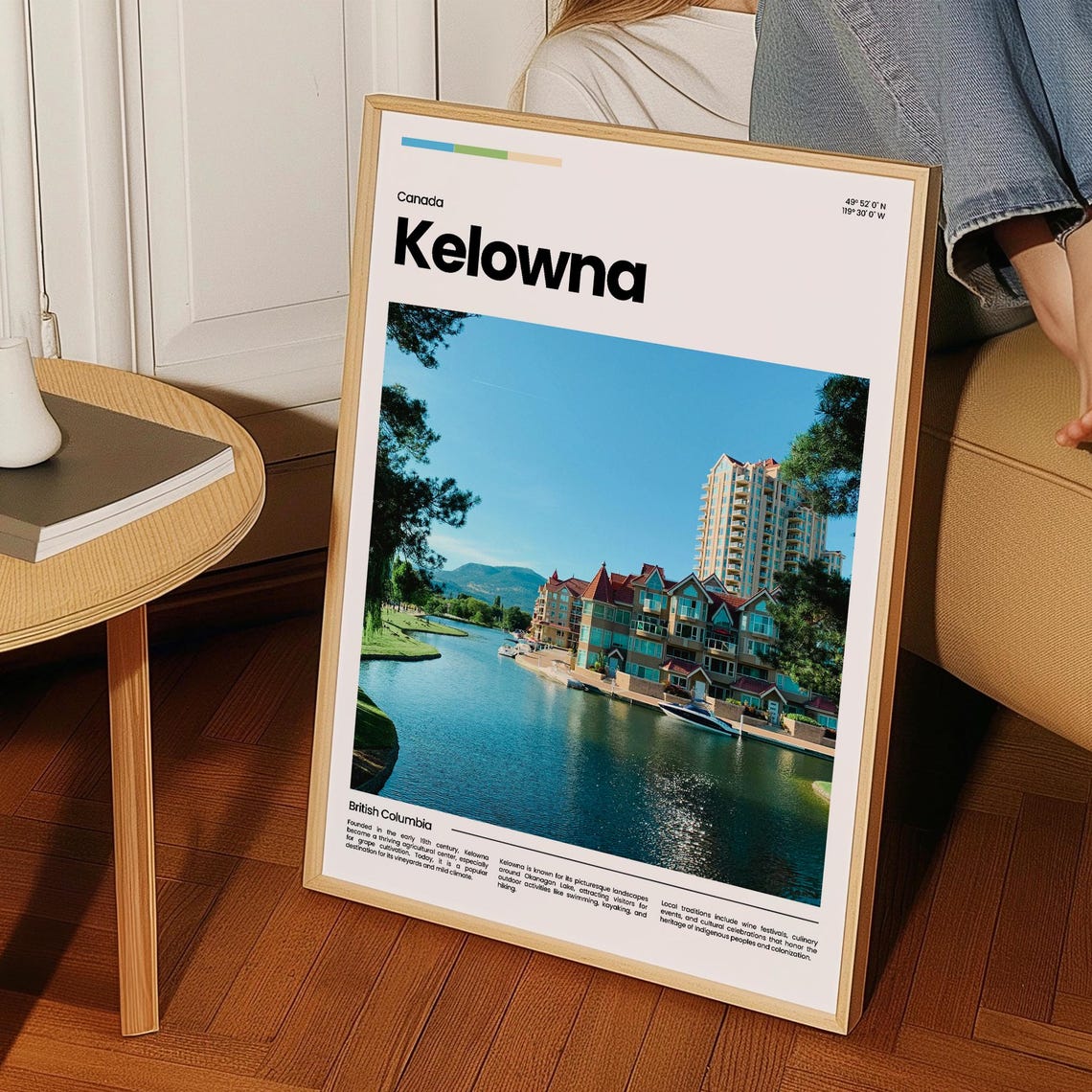 Kelowna Travel Poster Kelowna Poster Kelowna Photo Poster Kelowna Art Print Canada Poster Canada Travel Poster Travel Gift - Image 3