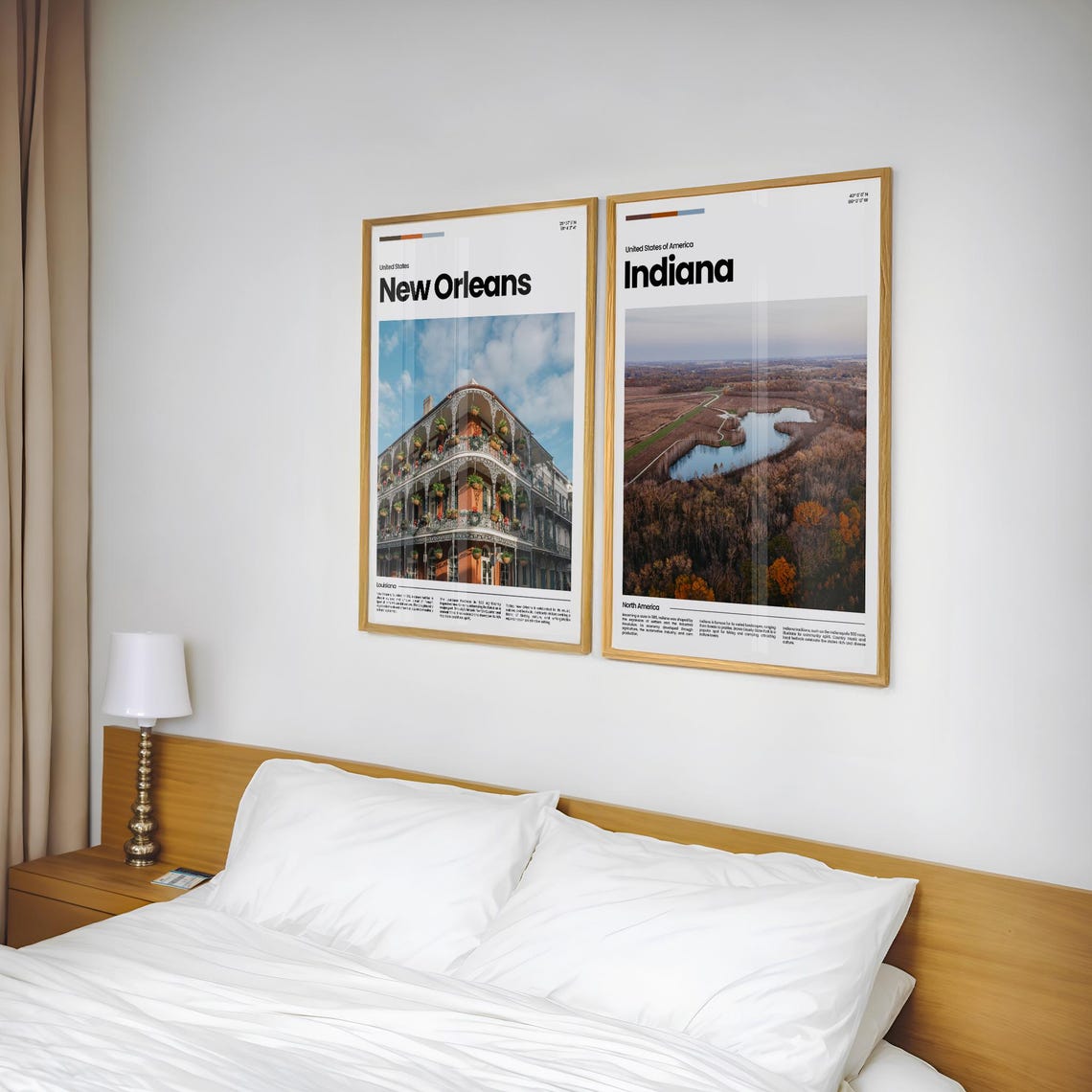 Indiana Travel Poster Indiana Poster Indiana Photo Poster Indiana Art Print Indiana Art Usa Poster Usa Travel Poster Travel Gift - Image 2