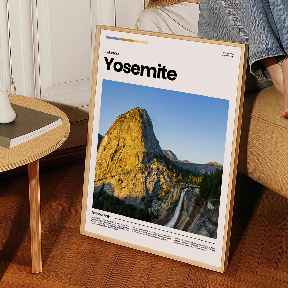 Yosemite Travel Poster Yosemite Poster Yosemite Photo Poster Yosemite Art Print National Park Yosemite Usa Travel Poster Travel Gift - Image 3