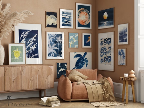 Beach Coastal Collection of 14 Abstract Sea Decor